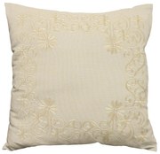 Husa de perna decorativa BLOSSOM ORNAMENT 40x40 cm, crem