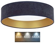 Plafonieră LED Brilagi VELVET LED/24W/230V 3000/4000/6400K albastru/auriu