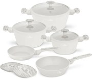 BerlingerHaus Set de vase cu suprafață din titan Sahara Marble, 10 bucăți