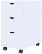 vidaXL Dulap cu sertare, 33 x 45 x 60 cm, alb