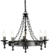 Lustra clasica WARWICK 5 becuri E14 Elstead WR5 GR