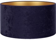 Abajur universal Duolla VELVET E27 d. 35 cm albastru/auriu