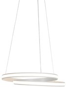 Lampă suspendată modernă albă 55cm cu LED - Rowan