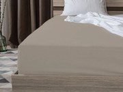 Cearsaf Jersey EXCLUSIVE in nuanta gri-bej 90 x 200 cm