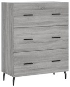 vidaXL Servantă, gri sonoma, 69,5x34x90 cm, lemn compozit