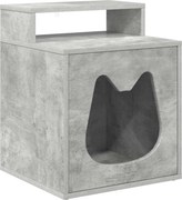 vidaXL Casa pentru pisici Beton 42,5 x 40 x 53,5 cm Lemn compozit