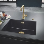 Baterie bucatarie Grohe Essence pipa rotativa auriu periat Cool Sunrise