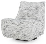 Fotoliu Loys din tesatura, lemn si metal gri