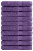 vidaXL Prosoape de saună premium SOLUND 10 buc. violet 80x200cm 600gsm