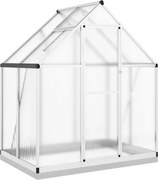 vidaXL Sere cu cadru de bază, argintiu, 169x114x202 cm, aluminiu