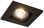 Set de 10 spoturi îngropate negre pătrate - Qure