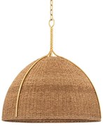 Lustra Suspendata din Franghie Lampakanai, Design Lux, auriu, Woodlawn