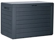 Ladă depozitare pentru grădină Woodebox antracit, 190 l, 78 cm