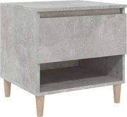 vidaXL Noptieră, gri beton, 50x46x50 cm, lemn prelucrat