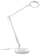 Lampa LED de birou / lampa masa moderna cu brat articulat FUTURA TL BIANCO