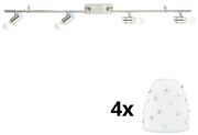 Spot LED Eglo MY CHOICE 4xE14/4W/230V crom/alb