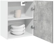 vidaXL Dulap suspendat “Lyon”, gri beton, 50 x 31 x 60 cm, PAL