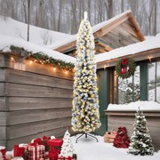 vidaXL Brad de Crăciun artificial Verde 240 cm PVC și oțel și plastic