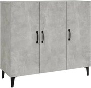 vidaXL Servantă, gri beton, 90x34x80 cm, lemn compozit