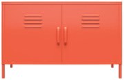 Dulap metalic portocaliu Novogratz Cache, 100 x 64 cm