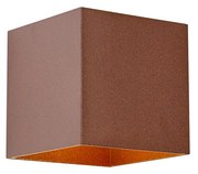 Lampă de perete de exterior maro ruginiu, inclusiv LED, IP65, cu funcție de reglare a intensității luminoase și solară - Charlene