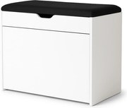 Dulap pentru pantofi cu loc de șezut și rafturi retractabile VAULT, 57 x 30 x 53 cm