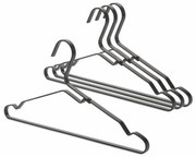 Set 4 umerase Brabantia Linn 1000823, Aluminiu, Negru