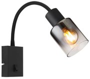 Aplica de perete design modern Hubertus negru