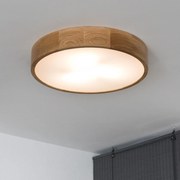 Brilagi - Plafonieră LED RGBW dimabilă CARVALHO, 3xE27/15W/230V, Wi-Fi, stejar, Ø 47,5 cm