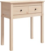 vidaXL Masă consolă, 70x35x75 cm, lemn masiv de pin