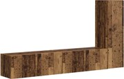vidaXL Set comodă TV Pe perete 3 pcs Lemn vechi Lemn compozit
