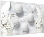 Tablou - Lebăda de aur pe apă (90x60 cm)