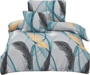 Lenjerie de pat din microsatin pentru pat de o persoană cu 3 piese 140x200 cm Melissa – My House