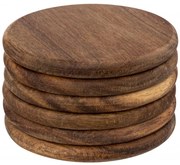 Set 6 suporti bauturi Acaccia, 10 x H 6 cm