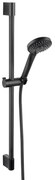 Set de dus, Ferro, Horn, cu para de dus 3S, bara 65cm, cu suport para si furtun 150cm, negru mat
