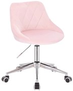 HR1054K Scaun Roz Catifea