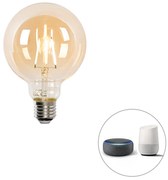 Set 5 becuri Lampă LED Smart E27 reglabilă în Kelvin G95 goldline 4,9W 470 lm 1800-4000K