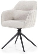 Scaun tapitat Jeff gri