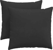 vidaXL Perne pentru canapea 2 pcs Negru 45 x 45 cm țesătură
