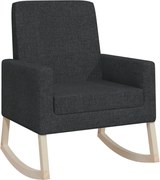 vidaXL Scaun balansoar, negru, material textil