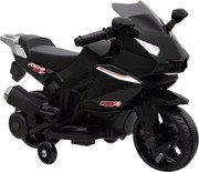 AIYAPLAY Motocicletă electrică pentru copii, claxon, faruri, funcție muzicală, 2,5 km/h, negru | Aosom Romania