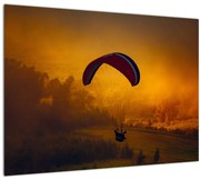 Tablou cu parașutistul în apus de soare (70x50 cm)