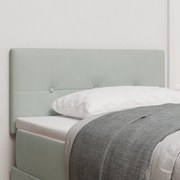 vidaXL Tăblie cap cu lumini cu bandă LED Gri deschis 80 cm Catifea