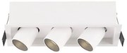Corp LED incastrabil cu 3 Mini Spoturi ajustabile DESERT albe