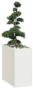 vidaXL Jardinieră alb 40x80x80 cm oțel