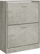 vidaXL Pantofar, gri beton, 63x24x81 cm, lemn compozit