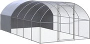 vidaXL Coteț de găini pentru exterior, 3x6x2 m, oțel zincat