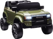 AIYAPLAY Auto Electric pentru Copii TOYOTA Land Cruiser 12V cu Telecomandă, Vârsta 3-8 Ani, Verde | Aosom Romania