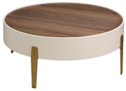 Masuta de cafea design LUX Walnut-Bej
