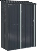 vidaXL Magazii pentru grădină Antracit 140,5 x 74 x 200 cm Metal